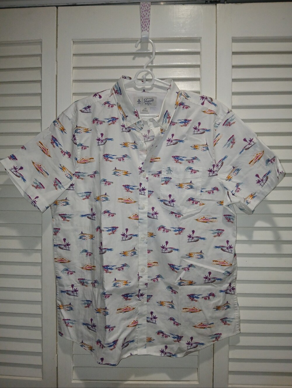 Vintage Original Penguin by Munsingwear Hawaiian Shirt L/G